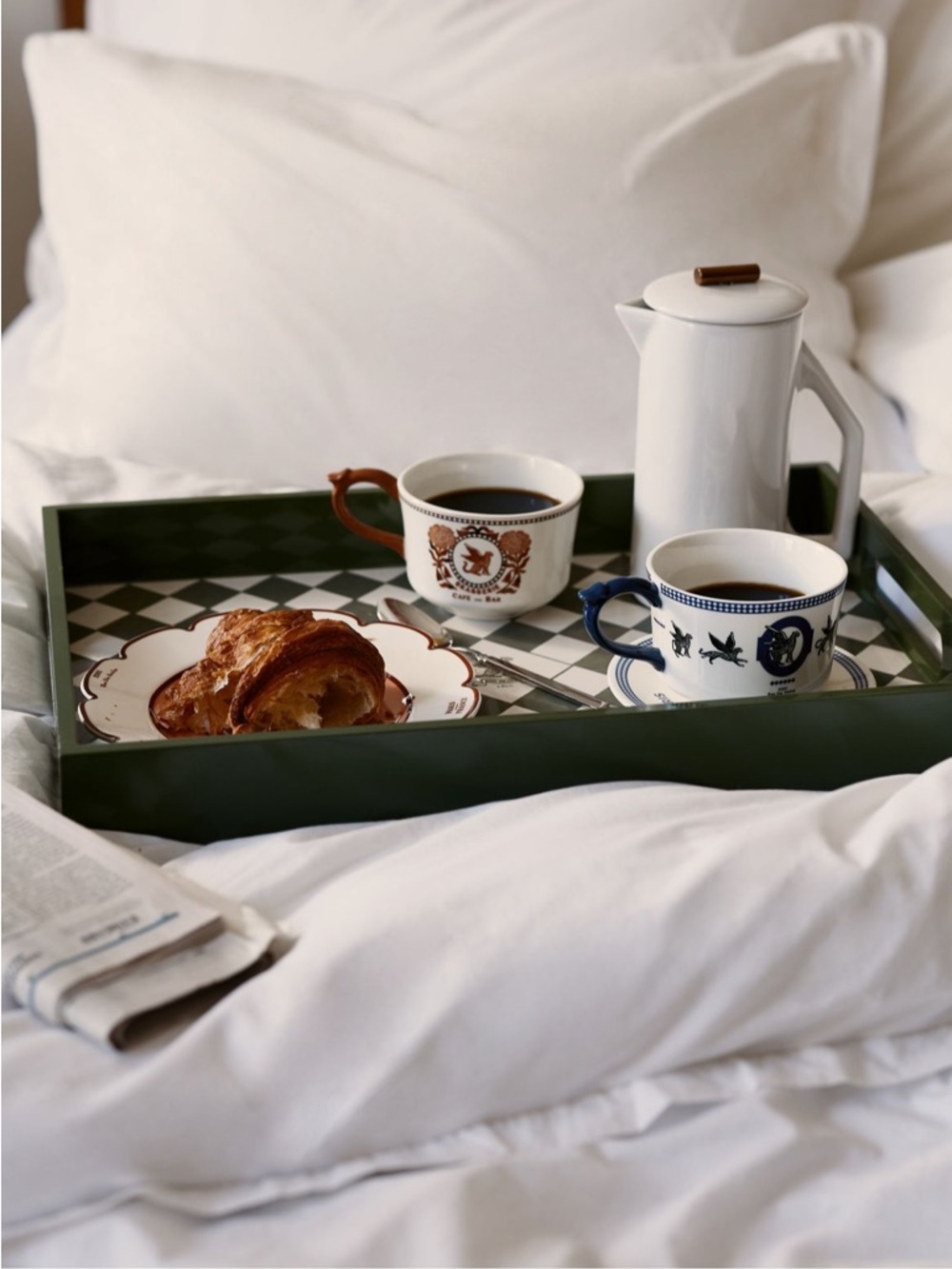 Anthropologie Hôtel Reverie Stoneware Mug & Saucer New Set! Best home gift GWP